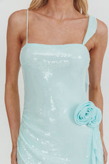 She Glows Cami Strap Sequin Maxi Dress Mint