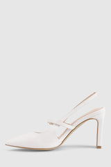 VERALi Kimchi Slingback Block Heels White