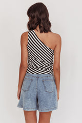 Ottawa Zipper Shorts Denim Blue
