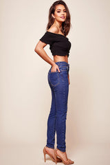 Tamieka Crossover Crop Top Black