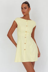 Rebel Cap Sleeve Mini Dress Butter