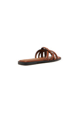 THERAPY Gabrielle Flat Sandal Dark Tan