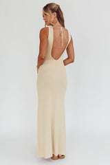 Tarli Low Back Maxi Dress Butter