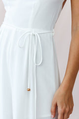 Brighton Low Back Wide Leg Jumpsuit White